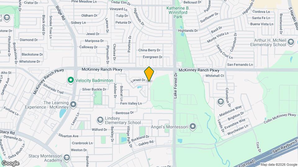 4221 Blackjack Oak Dr Map and Location Details