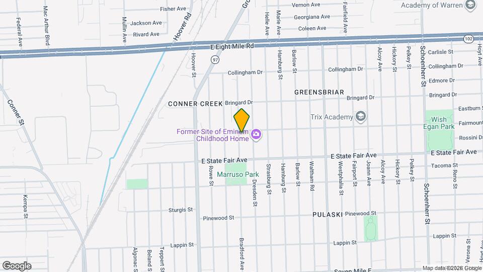 19964 Bradford Ave Map and Location Details