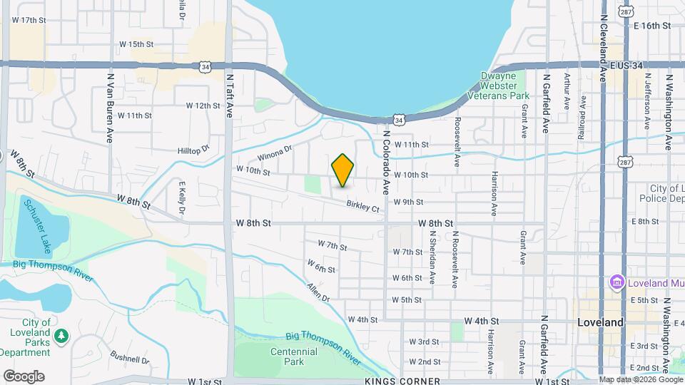 927 Cortez Ct Map and Location Details