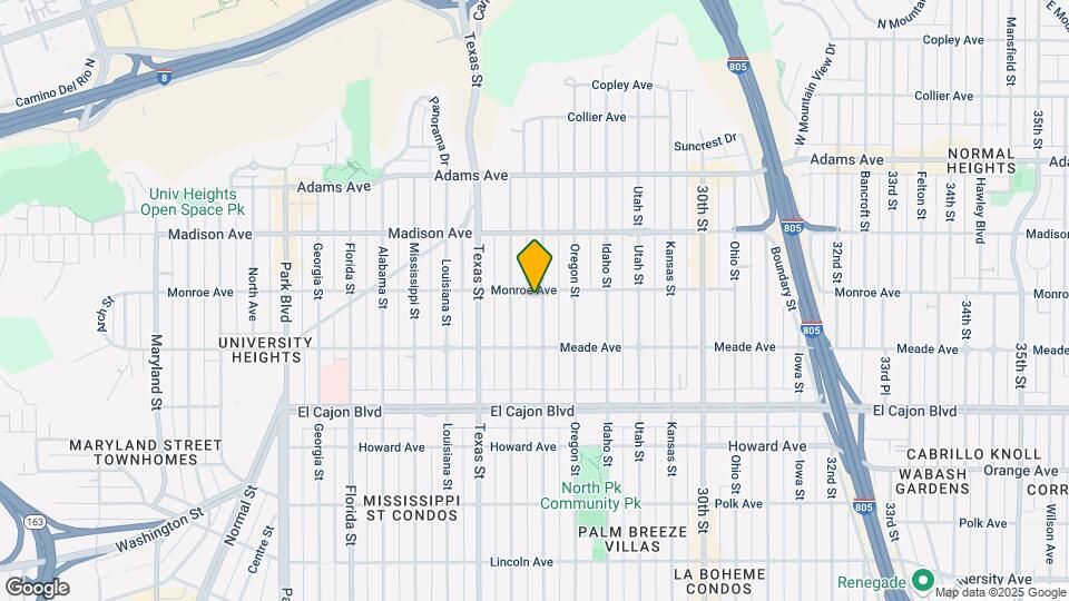 4484 Hamilton St Map and Location Details