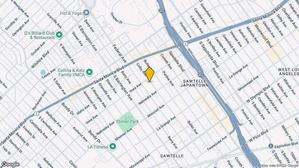 1721-1723 S Colby Ave Map and Location Details