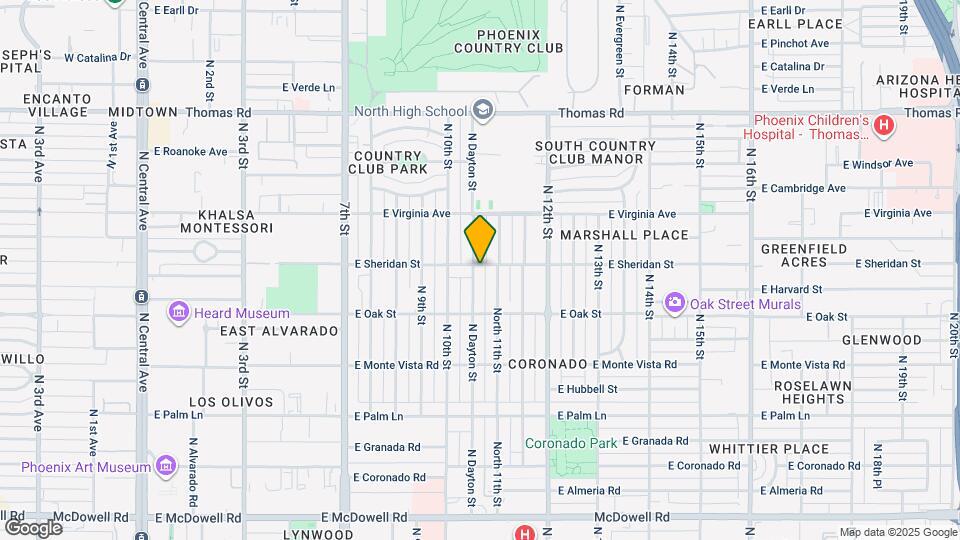 2345 N Dayton St Map and Location Details