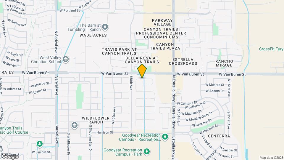 15713 W Woodlands Ave Mapa y Detalles de la Ubicación