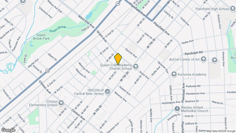 836 W 6th St, Unit #2 Map and Location Details