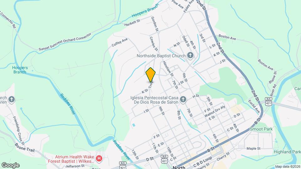 1107 Trogdon St Map and Location Details