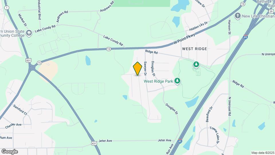 1312 Catherine Dr Map and Location Details