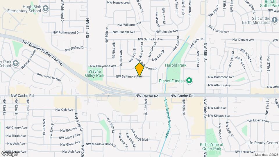 4416 NW Baltimore Ave Map and Location Details