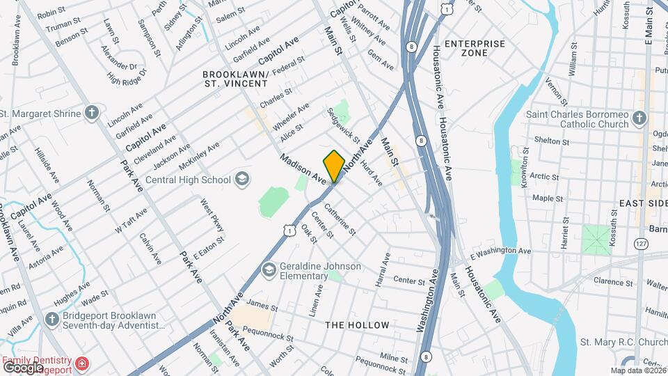 1177 North Ave, Unit 3rd Floor Map and Location Details