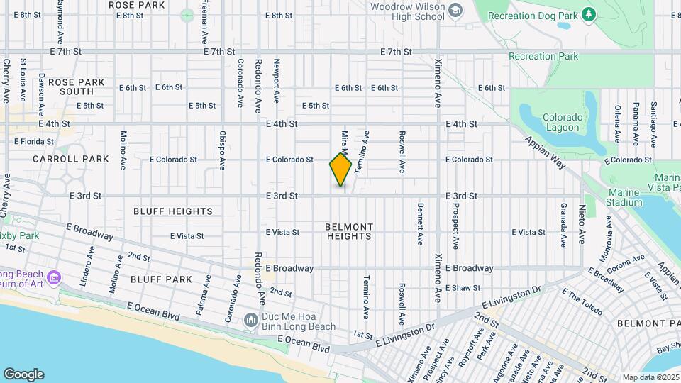 3819 E 3rd St Map and Location Details