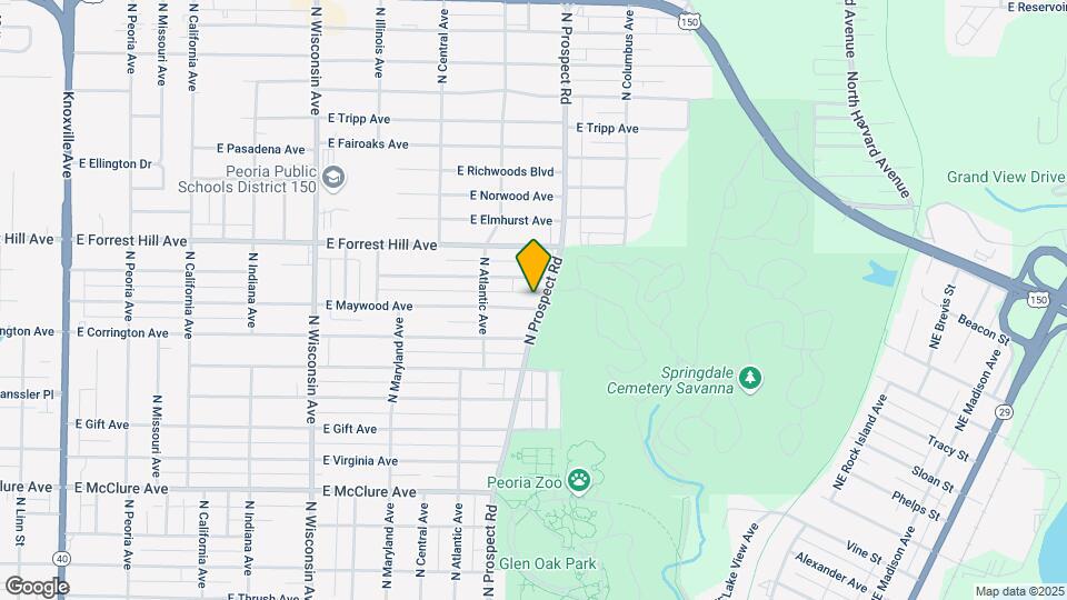 1231 E Maywood Ave Map and Location Details