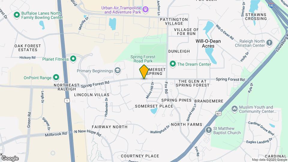 4313 Moss Spring Dr Mapa y Detalles de la Ubicación