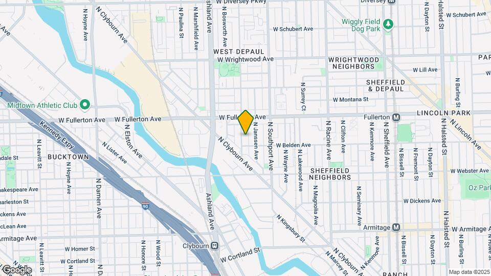 2317 N Greenview Ave, Unit M04B Mapa y Detalles de la Ubicación