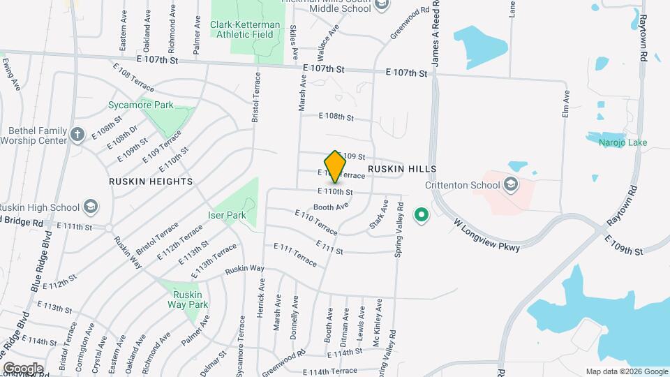 8600 E 110th St Map and Location Details