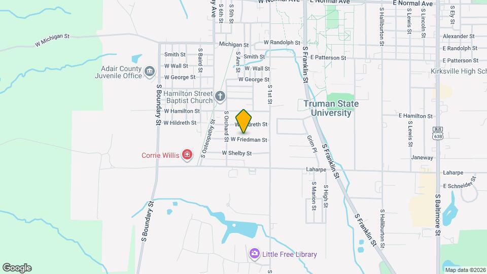 610 W Friedman St Map and Location Details