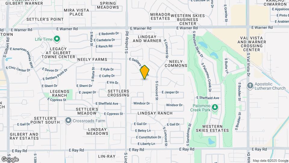 1151 S Hazel St Map and Location Details