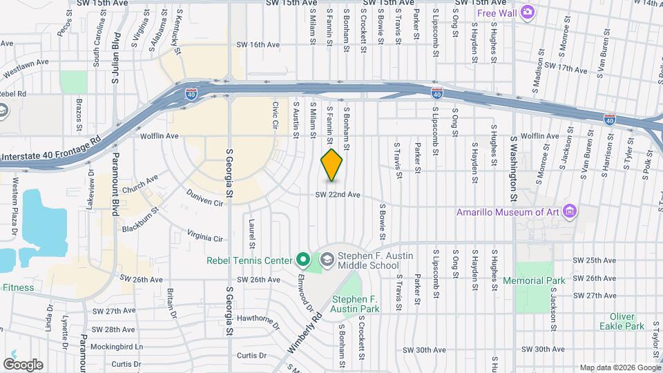 2029 S Fannin St, Unit 1-409 Map and Location Details