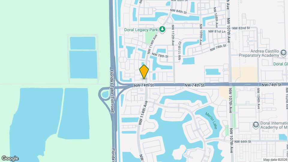 7441 NW 114th Ct Map and Location Details