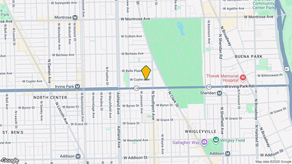 1421 W Cuyler Ave, Unit 2 Mapa y Detalles de la Ubicación