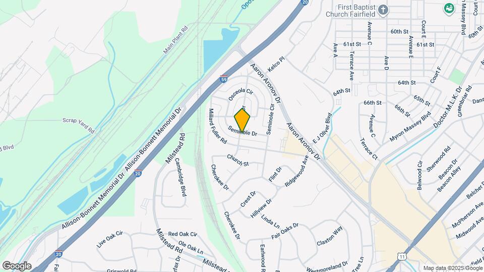 500 Seminole Dr Map and Location Details