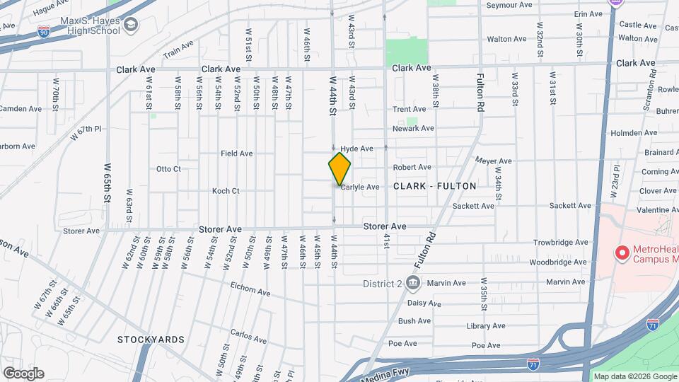 3295 W 44th St Map and Location Details
