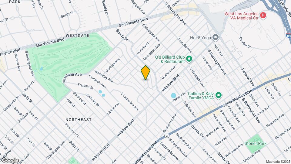 1101 S Gretna Green Way Map and Location Details