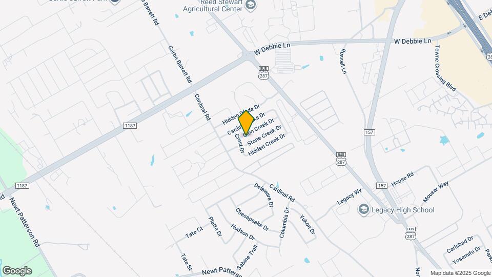 1213 Glen Creek Dr Map and Location Details