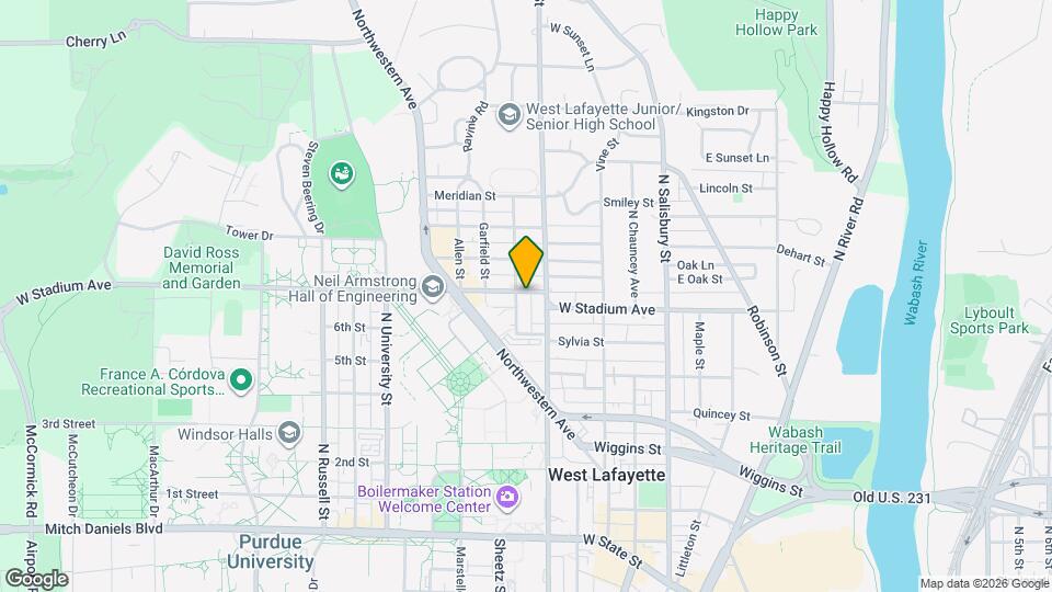 419 W Stadium Ave Map and Location Details