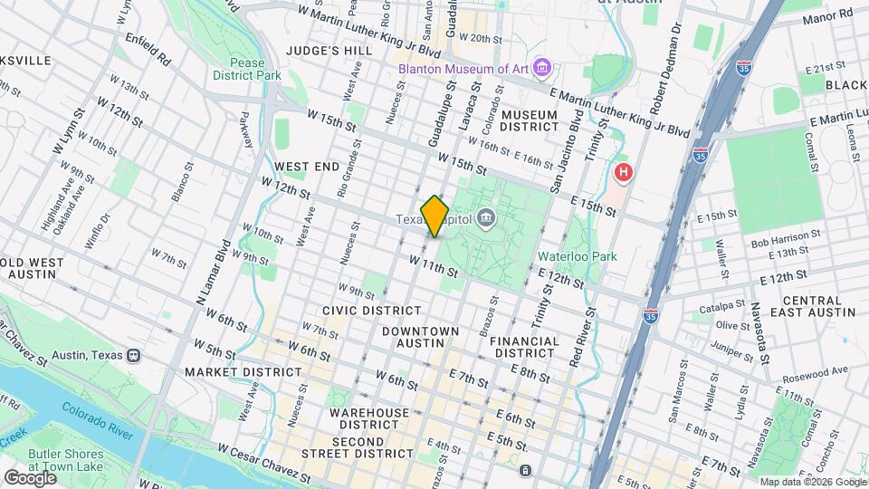 1122 Colorado St, Unit 1301 Mapa y Detalles de la Ubicación