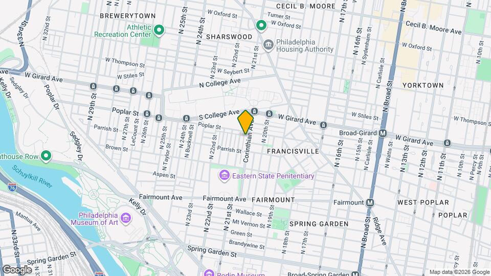 882 Corinthian Ave Map and Location Details