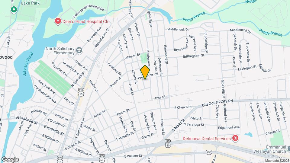 411 Dover St Map and Location Details