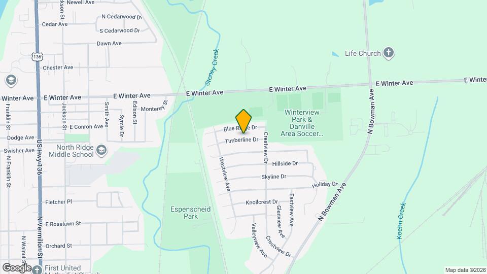 917 Timberline Dr Map and Location Details