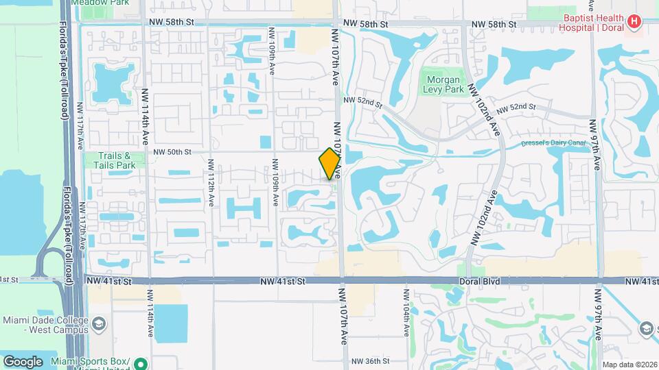 Camden Doral Map and Location Details