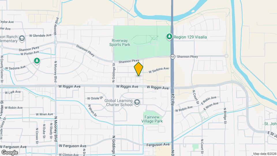 3033 N Creekside St Map and Location Details