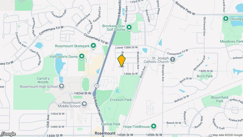 13945 Bunratty Ave Map and Location Details