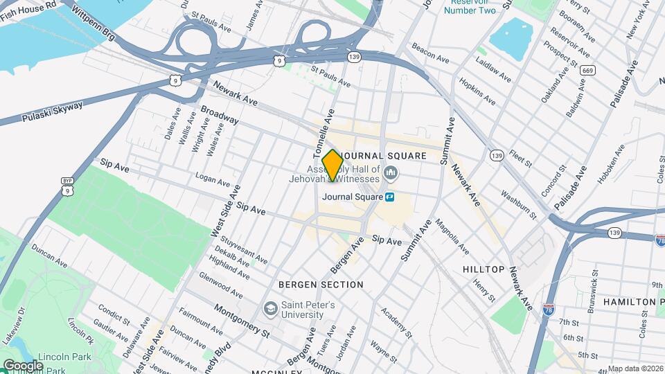 827 Pavonia Ave Mapa y Detalles de la Ubicación