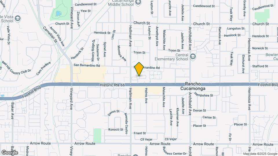 9340 Foothill Blvd Map and Location Details