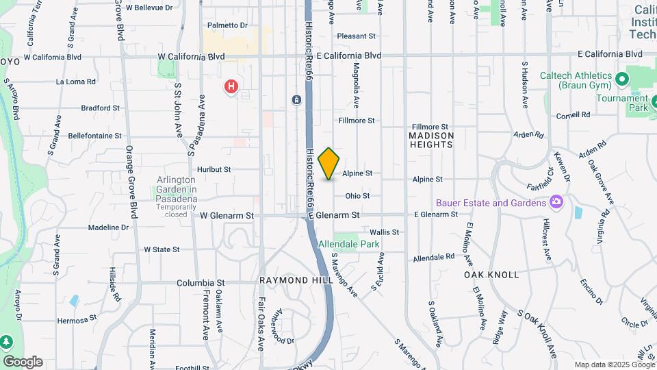 963 S Marengo Ave Mapa y Detalles de la Ubicación