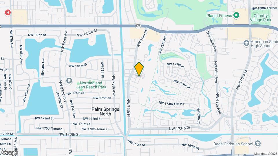 17866 NW 74th Ct Map and Location Details