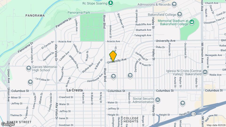 927 University Ave Map and Location Details