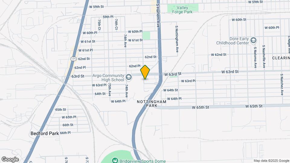 7244 W 63rd Pl Mapa y Detalles de la Ubicación
