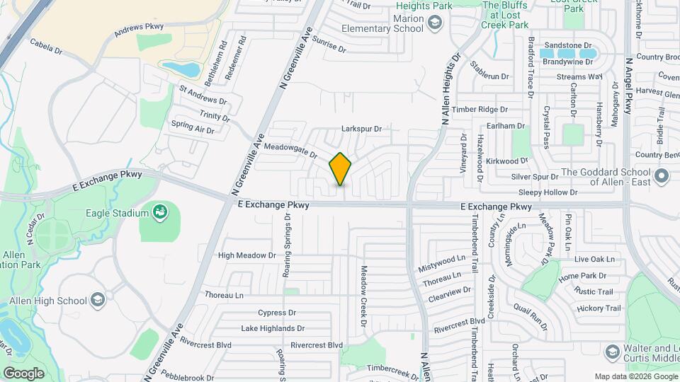 1205 Meadowgate Dr Map and Location Details