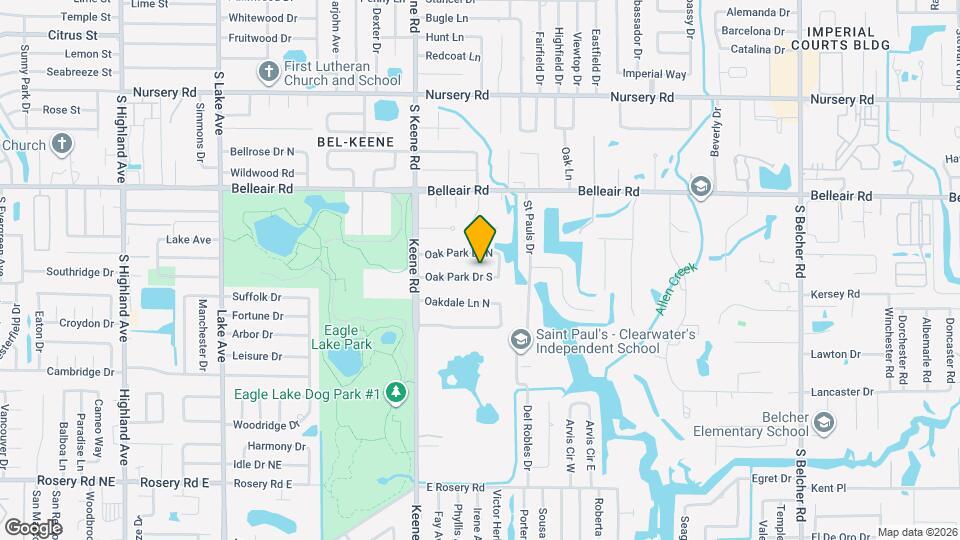 1858 Oak Park Dr S Map and Location Details