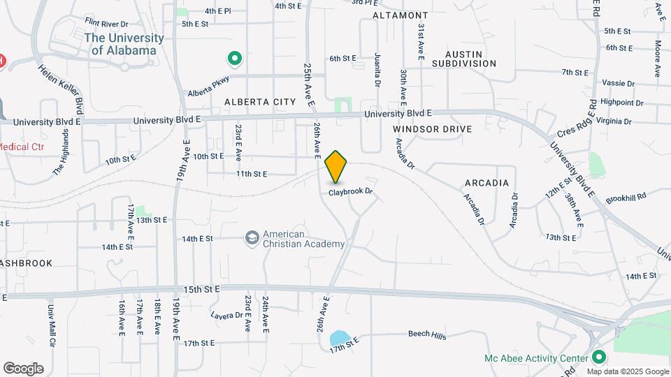 Claymont Apartments Map and Location Details