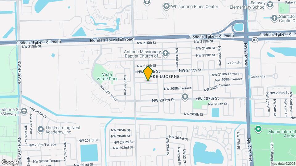 3501 NW 209th Ter Mapa y Detalles de la Ubicación