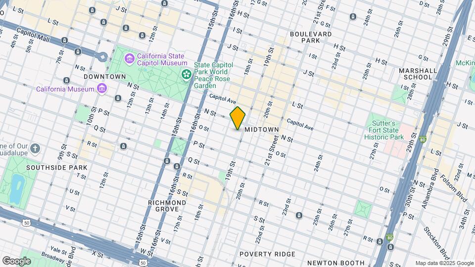1821 O St Map and Location Details