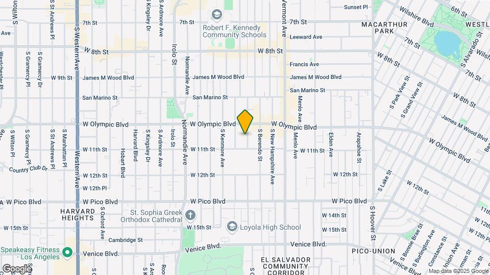 1035 S Catalina St Map and Location Details