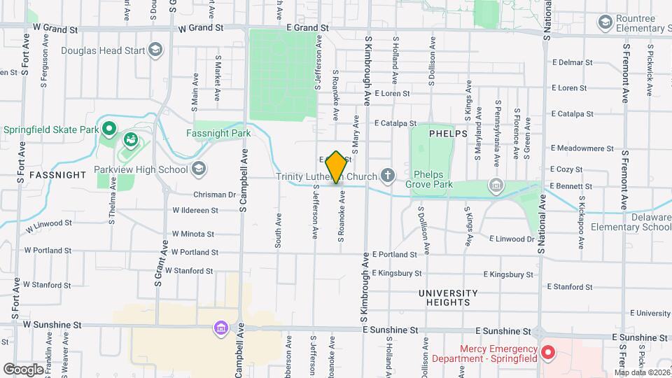 1413 S Roanoke Ave Map and Location Details