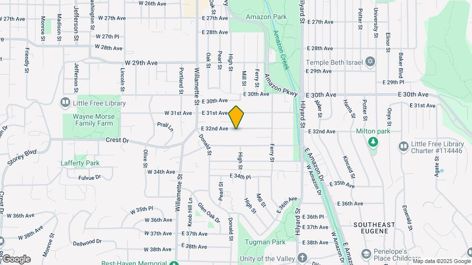 396 E 32nd Ave Map and Location Details