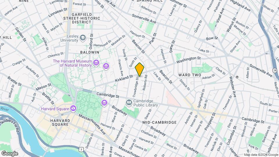 122 Trowbridge St, Unit 2R Map and Location Details