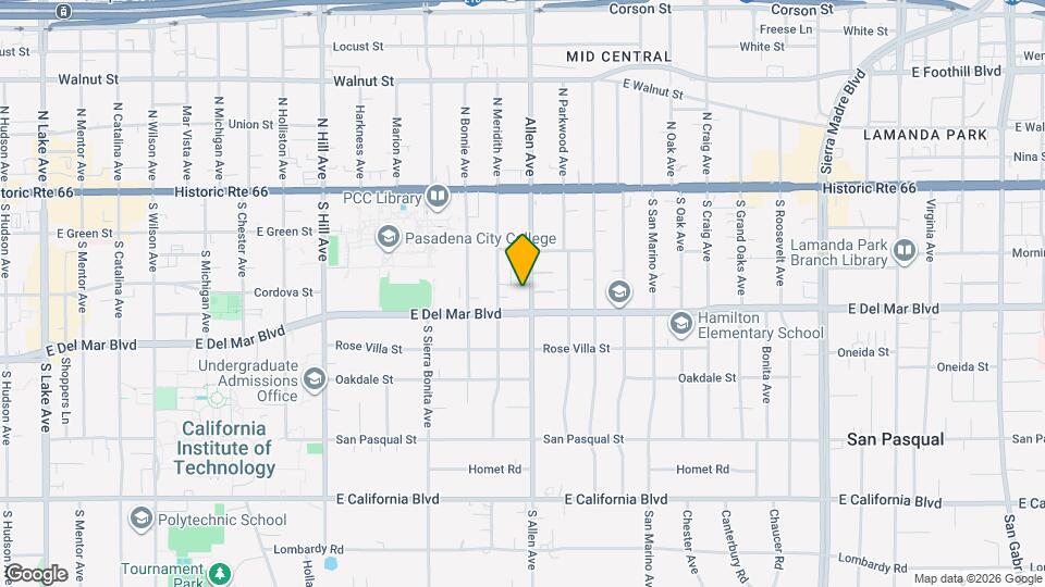 189 S Allen Ave Map and Location Details